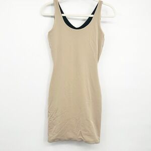 Assets by Spanx Womens Reversible Black Nude Flipside Firmers Shaping Dress M